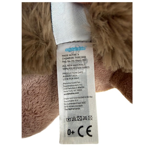 Squishable Tortoise Turtle Plush Stuffed Animal Brown Tan 12 inch - Picture 5 of 6